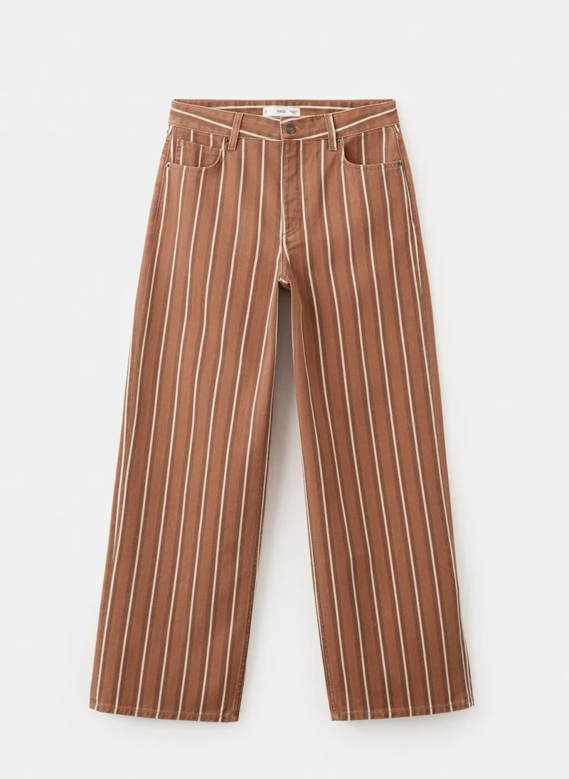 Mango  Straight striped jeans for Women | Best Price UAE